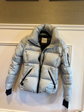 SAM. Sky Blue Women's Quilted Puffer Jacket